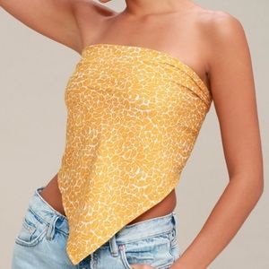 Lulu’s Mustard Yellow Handkerchief Top